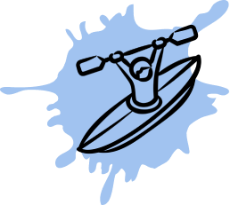 icono de persona practicando kayak