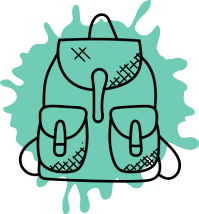icono de mochila de senderismo